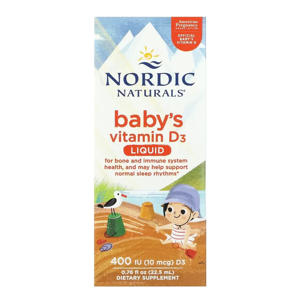 Nordic Naturals Baby's vitamin d3 suplement diety w kroplach 22.5ml