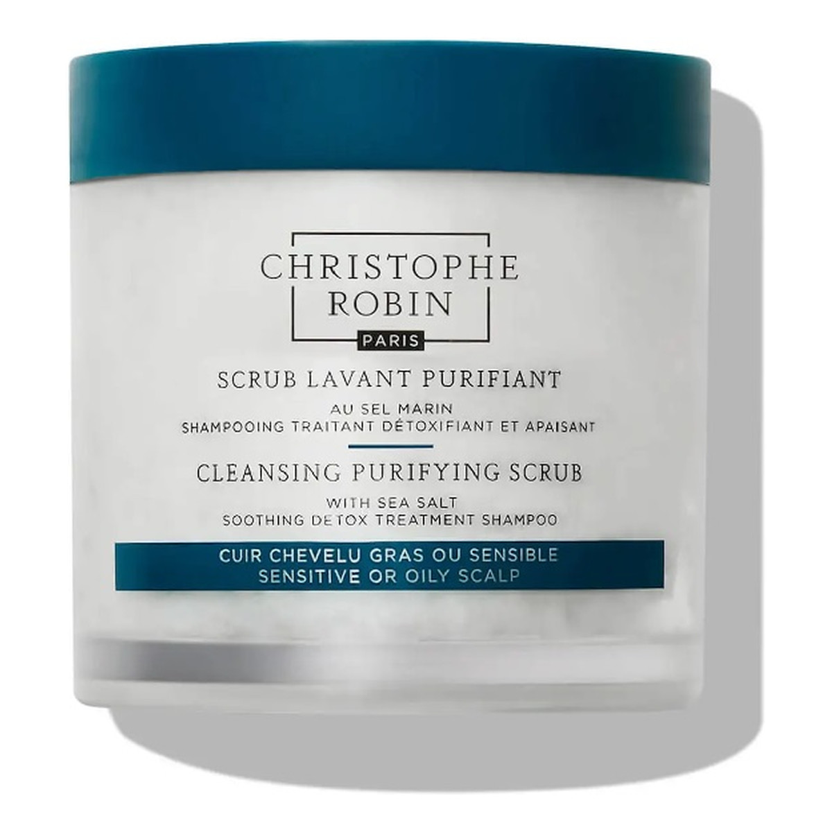 Christophe Robin Cleansing Purifying Scrub With Sea Salt Detoksykujący szampon złuszczający do przetłuszczającej się skóry głowy 250ml