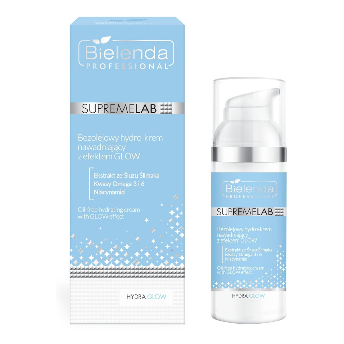 Bielenda Professional Supremelab Hydra Glow bezolejowy hydro-krem nawadniający z efektem glow 50ml