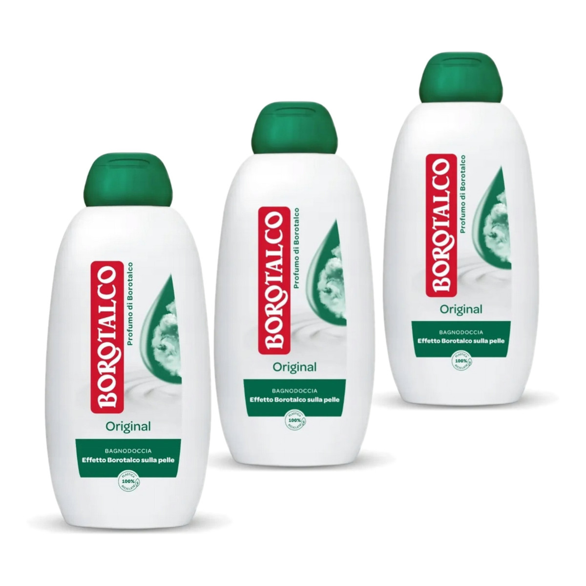 Borotalco Original Kremowy żel pod prysznic 3x600ml