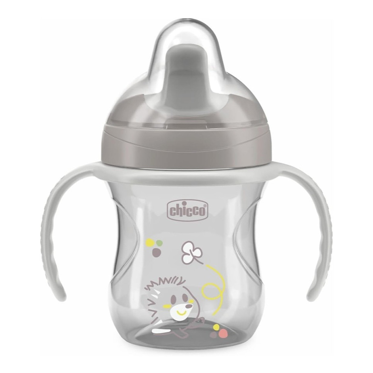 Chicco Training Cup kubek niekapek z twardym ustnikiem 6m+ Szary 200ml