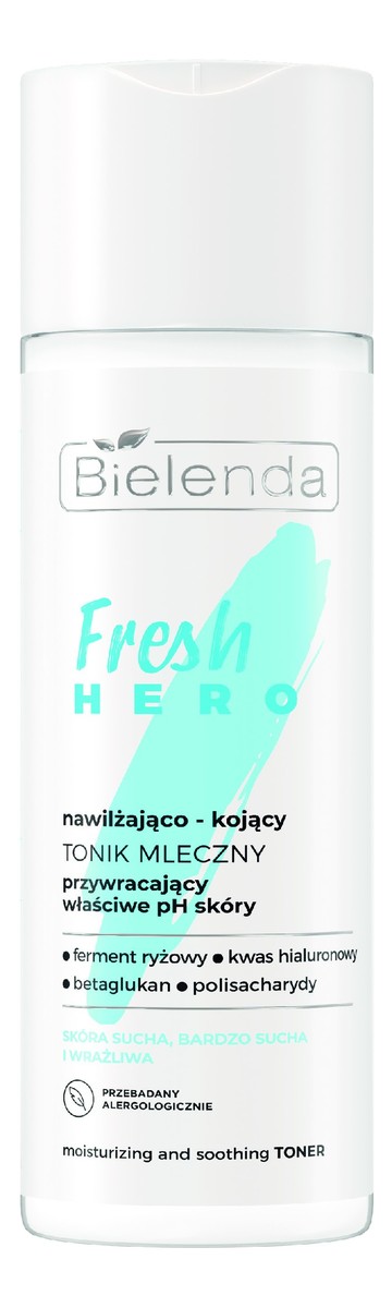 Fresh hero nawilżająco-kojący tonik mleczny przywracający właściwe ph skóry