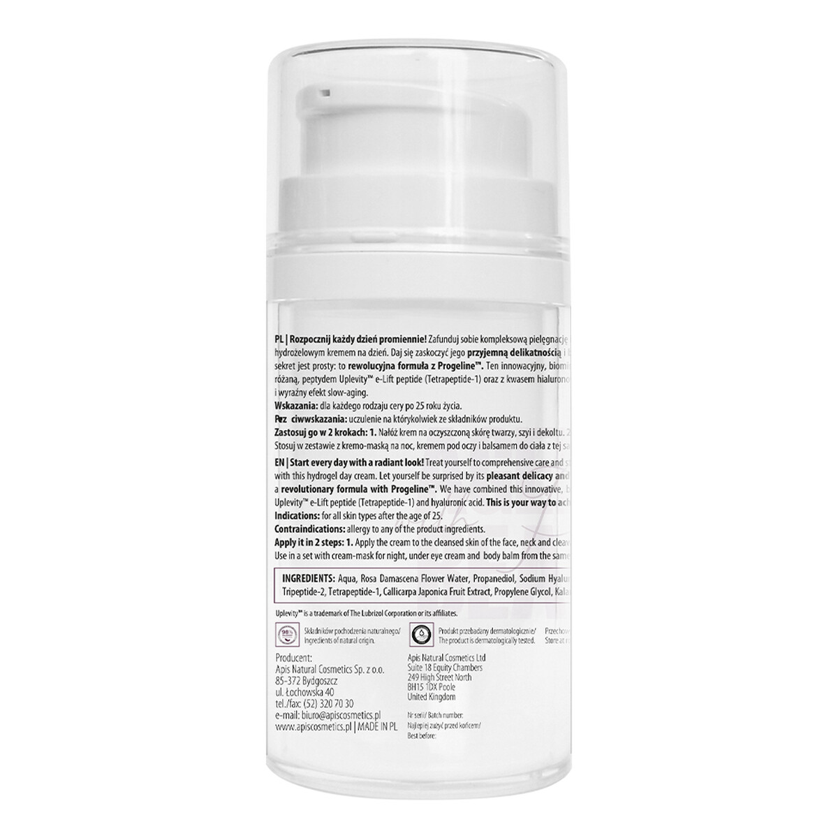 Apis Ageless Beauty with Progeline Krem na dzień z progeliną hydrożelowy 50ml