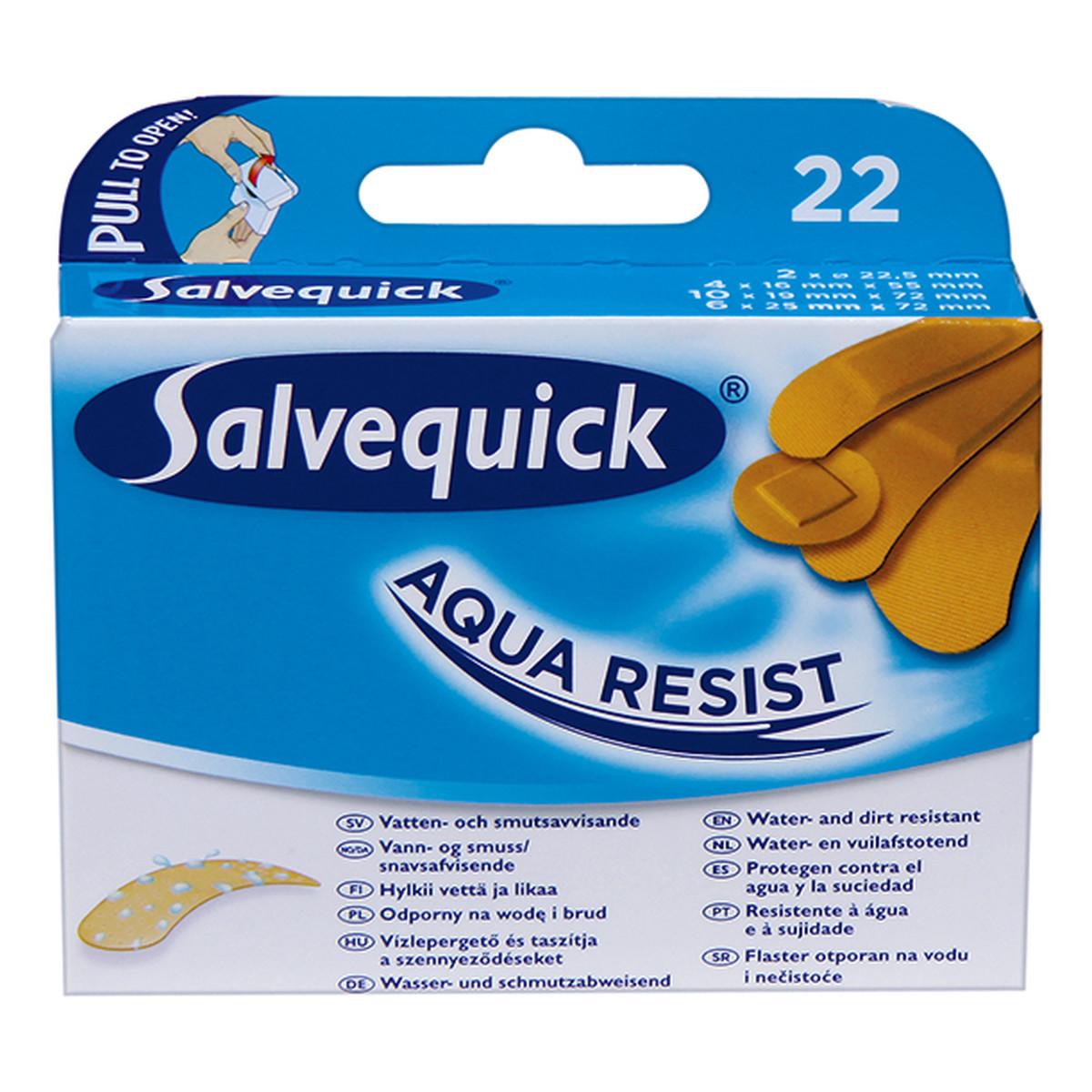 Salvequick Aqua Resist Plastry wodoodporne 22szt