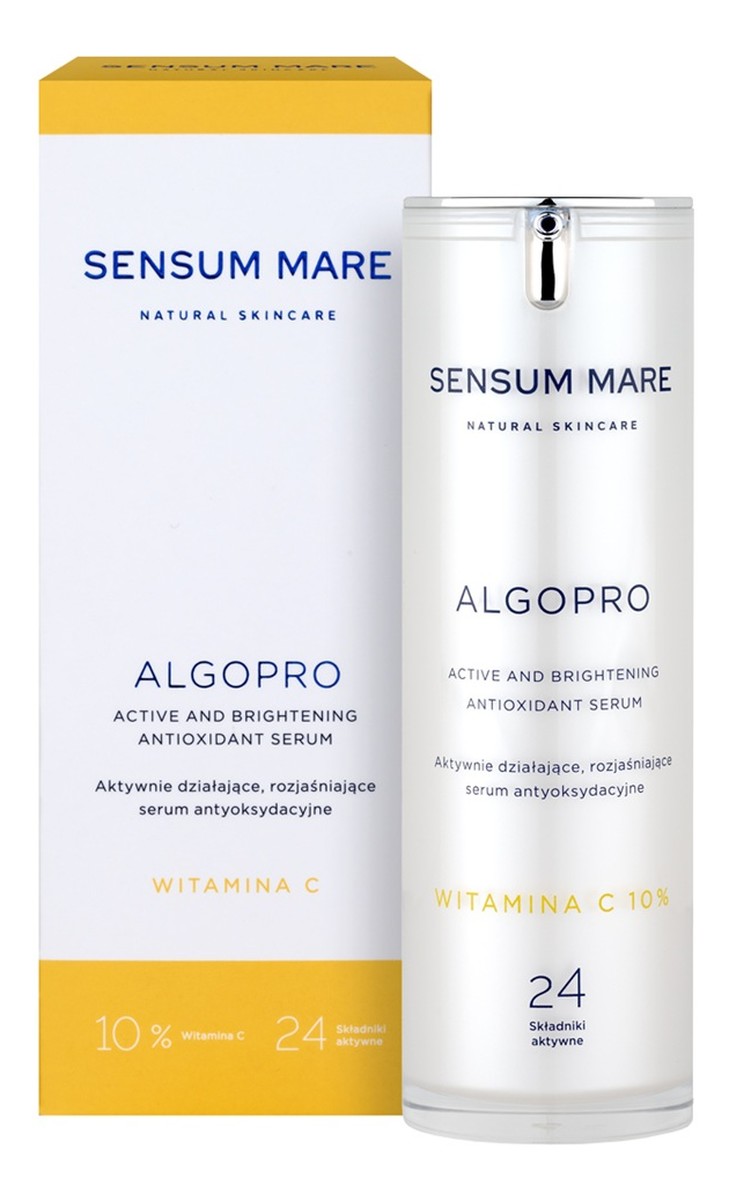aktywnie działające rozjaśniające serum antyoksydacyjne z 10% witaminą c