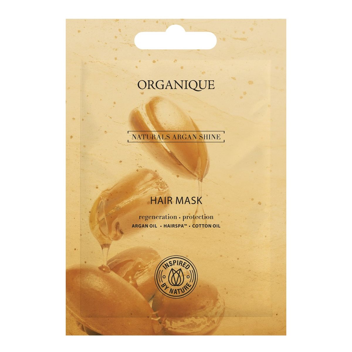 Organique Naturals Argan Shine Maska do włosów regenerująco - ochronna 10ml