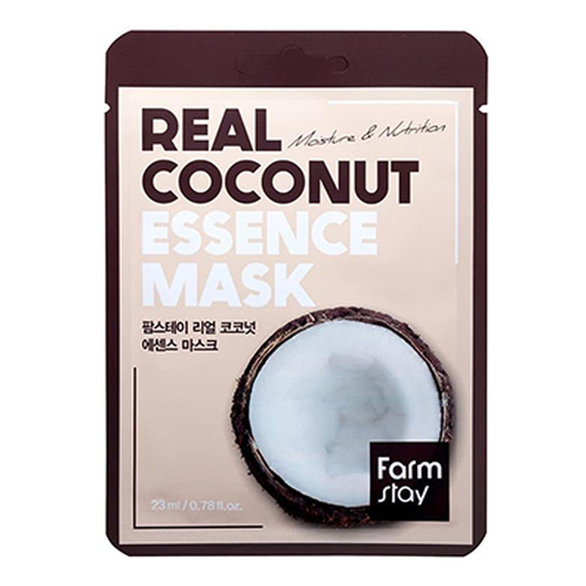 Farmstay Essence Mask Farm Stay Real Coconut nawilżająca maseczka w płachcie z ekstraktem kokosa 23ml