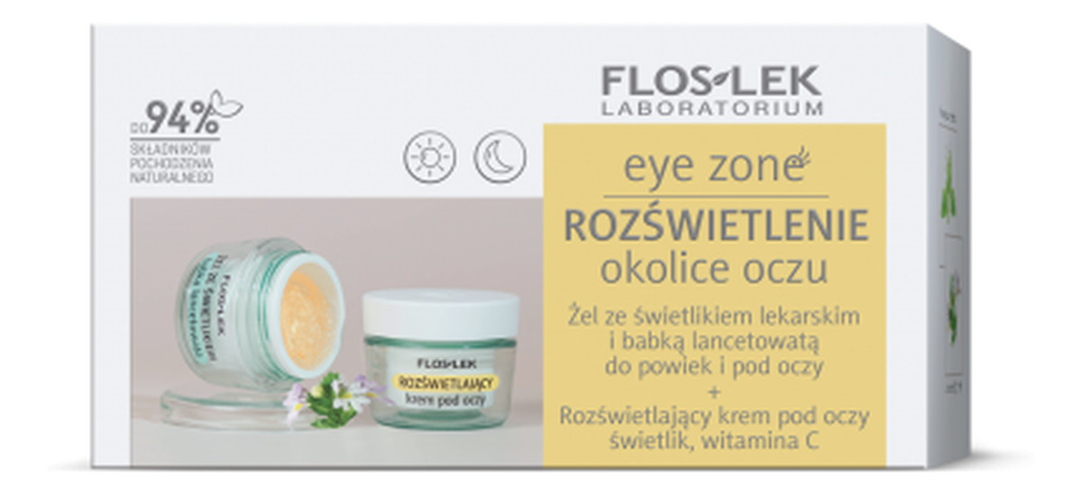 Rozświetlenie okolic oczu - zestaw