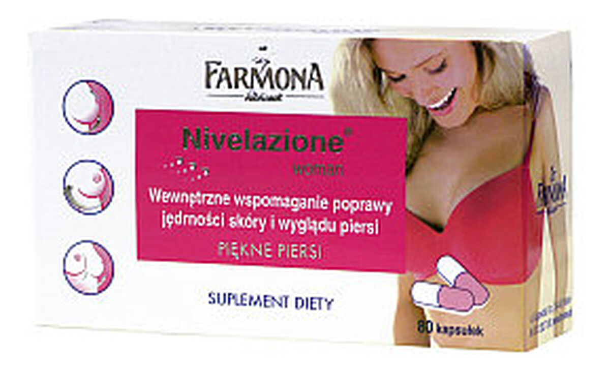 Kuracja Pomagająca Uzyskać Zdrowy Wygląd Piersi 80 Kapsułek