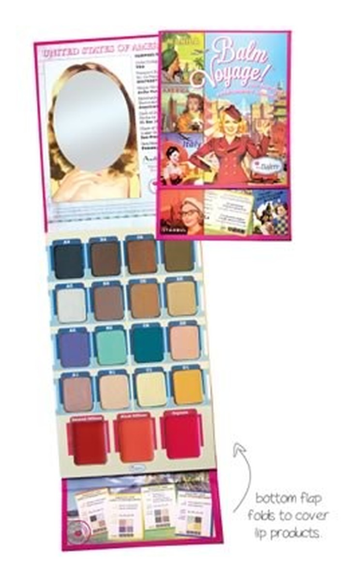 Balm Voyage Mini Face Palette,lips,eyes & cheeks