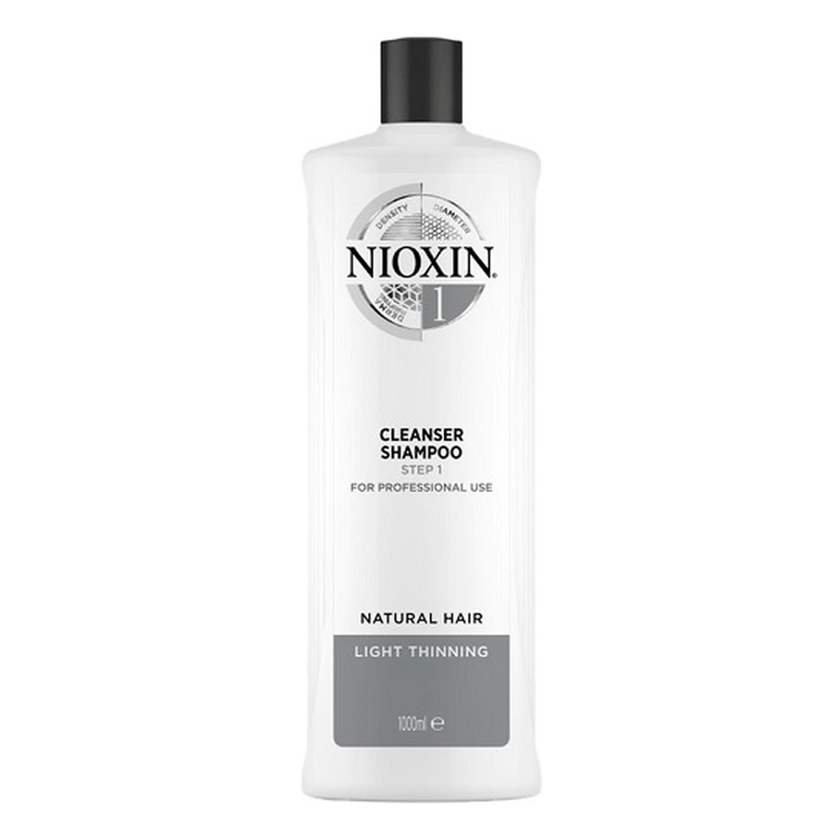 Nioxin System 1 cleanser shampoo oczyszczający szampon do włosów normalnych lekko przerzedzonych 1000ml