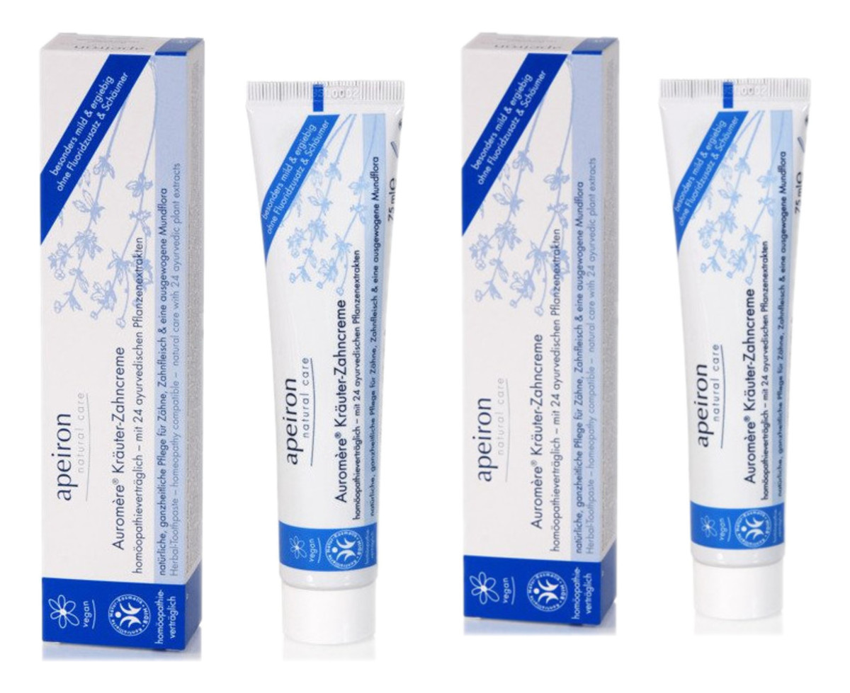 Pasta do zębów bez fluoru z 24 ziół Ajurwedyjskich 2x75ml