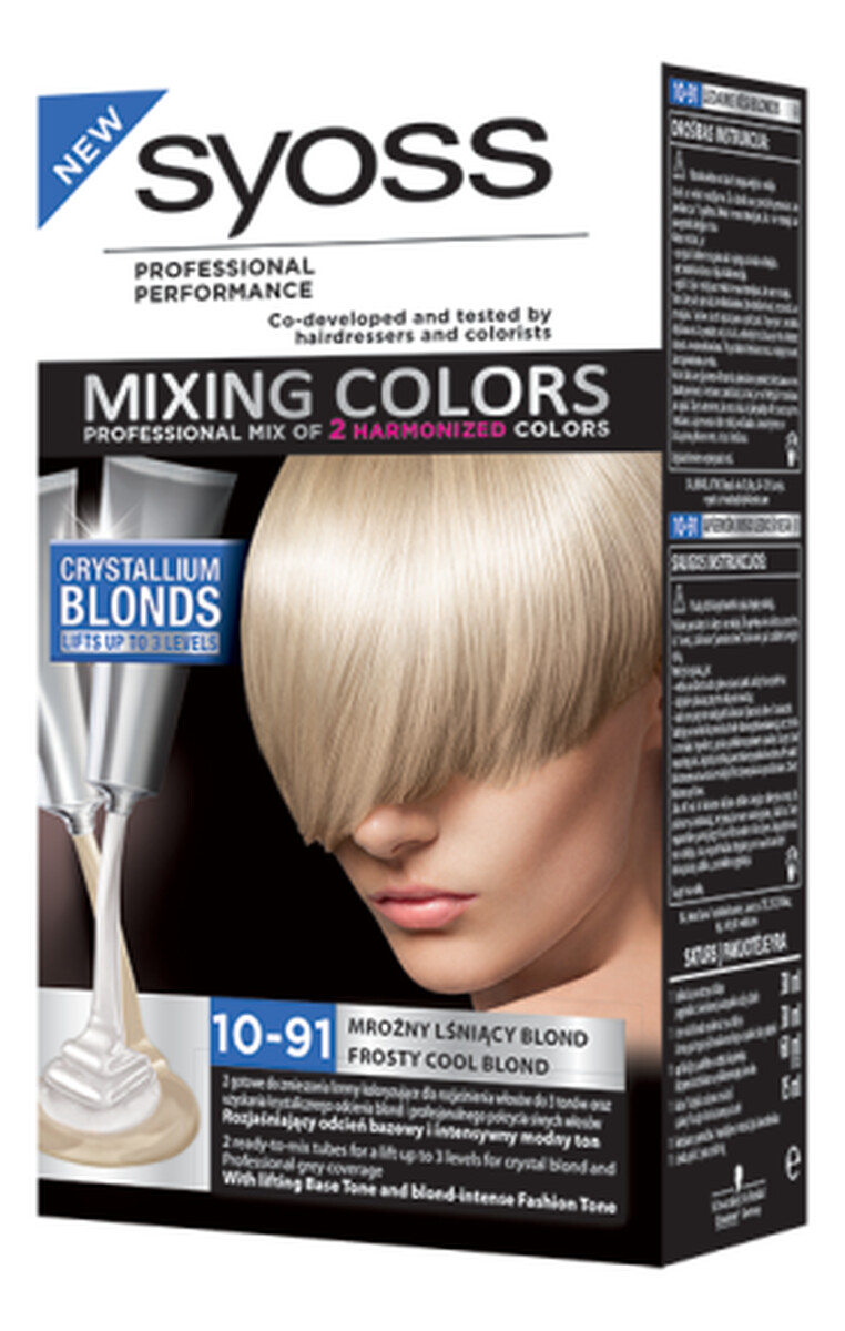 Krem Koloryzujący Mixing Colors Mroźny Lśniący Blond (10-91)