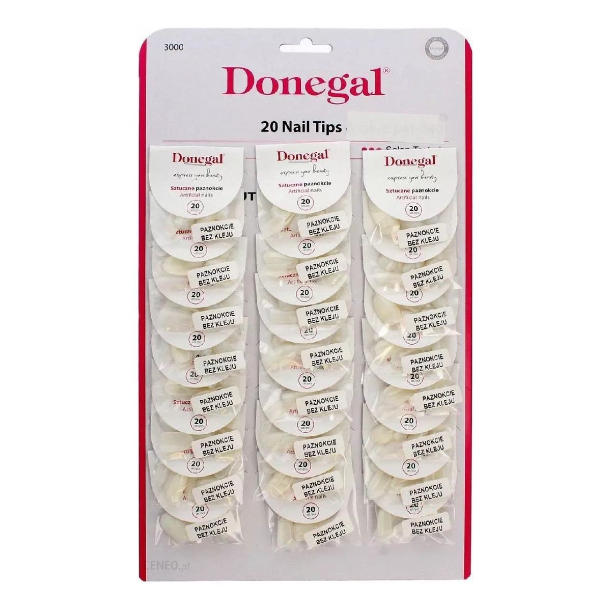 Donegal Sztuczne paznokcie 3000 24 kpl. x 20 sztuk