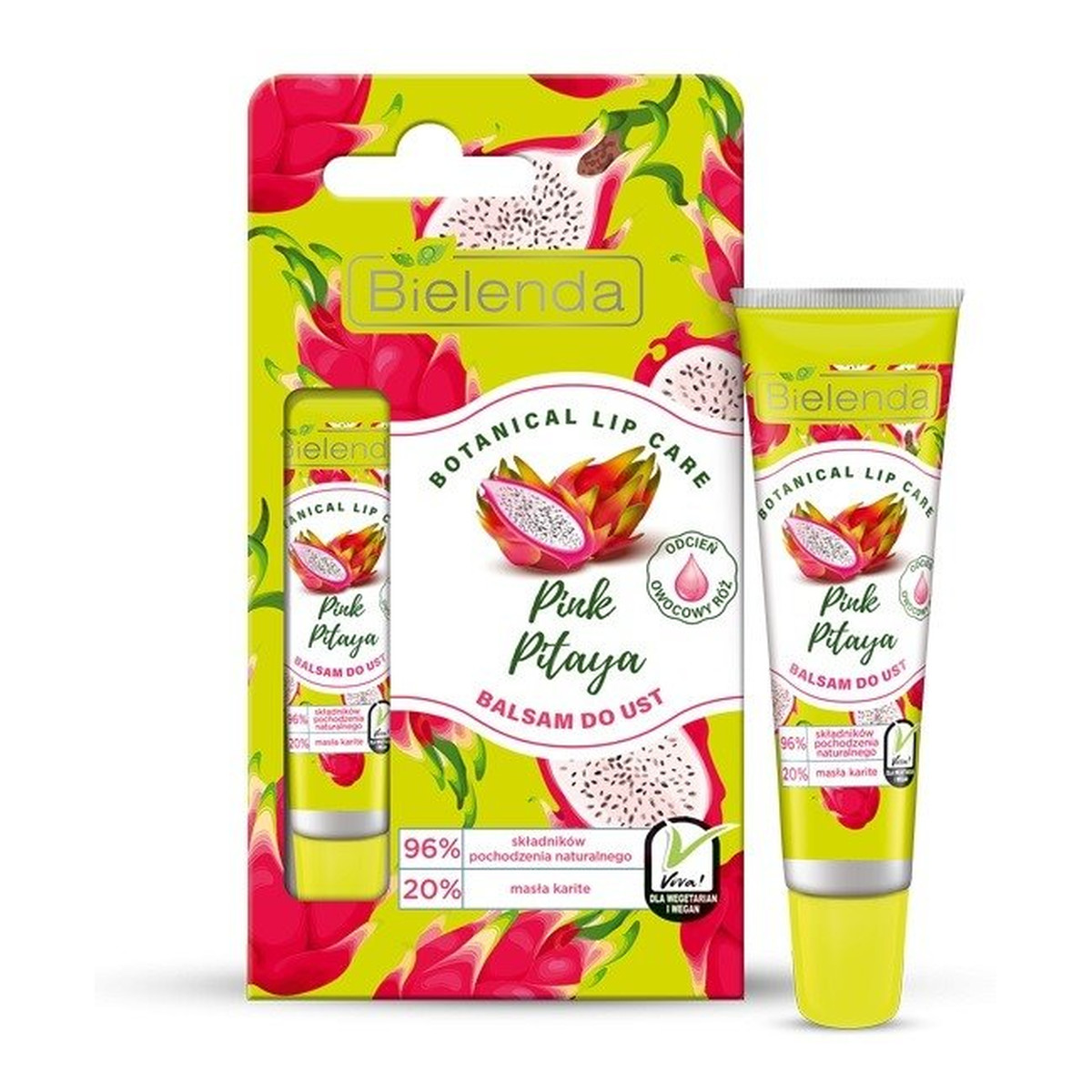 Bielenda Botanical Lip Care Balsam do ust Pink Pitaya - owocowy róż 10g