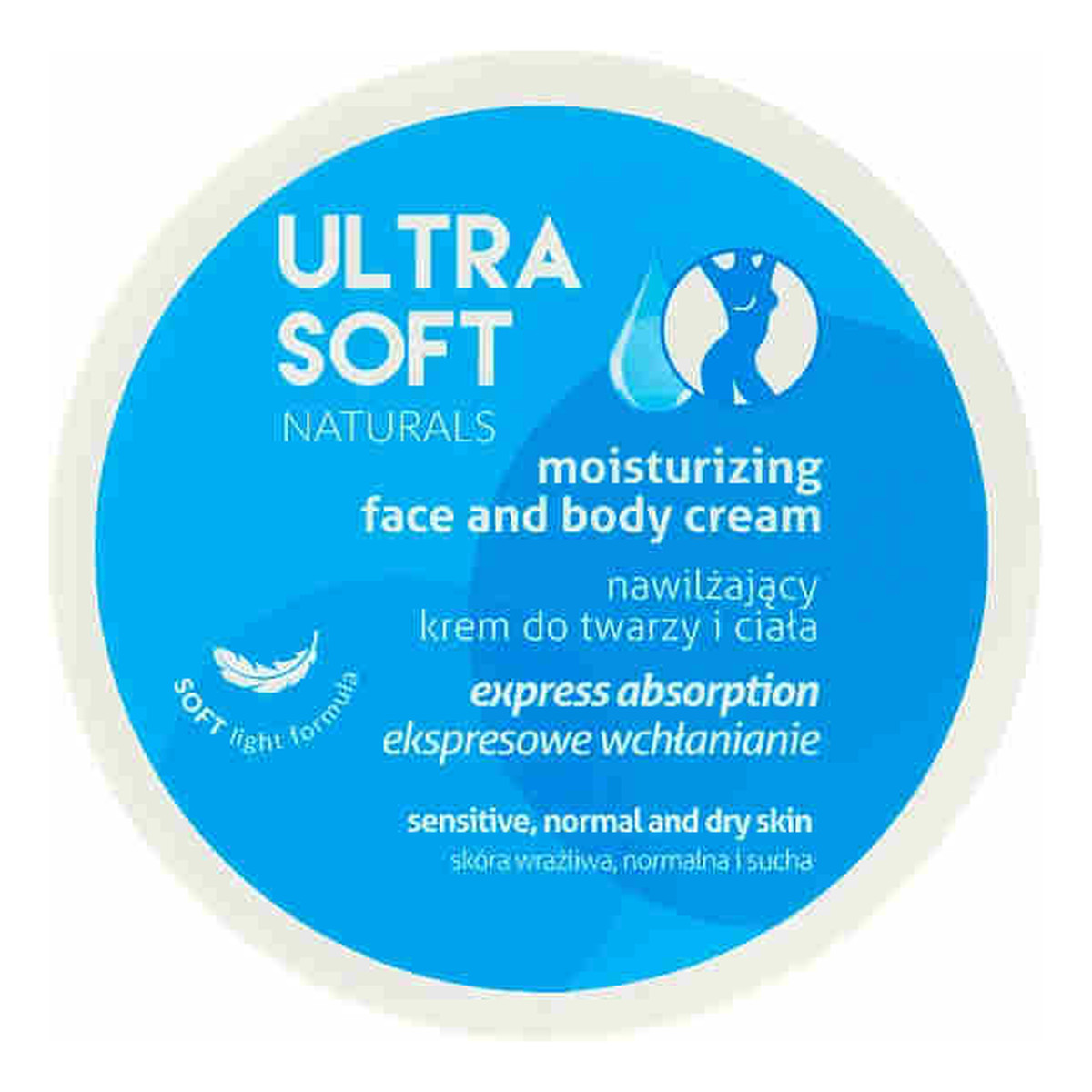 Ultra Soft Naturals nawilżający krem do twarzy i ciała 300ml
