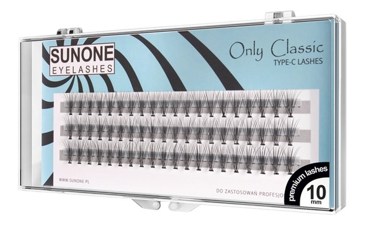 Jedwabne Kępki rzęs 10 mm.