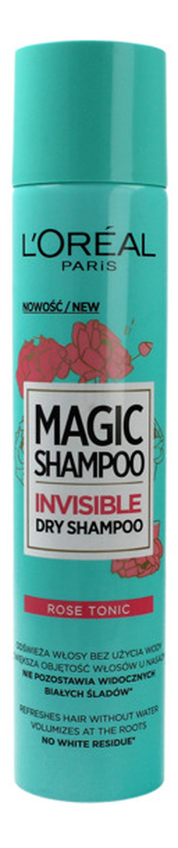 Suchy szampon do włosów Rose Tonic