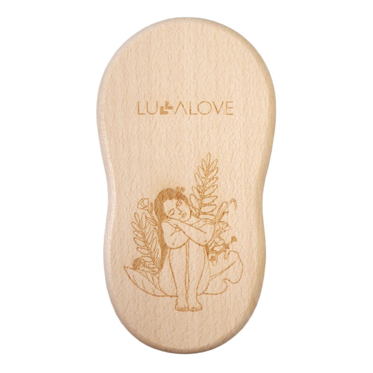 Lullalove Matka Natura Średnia Szczotka Szczecina, Edycja Limitowana Szczotkowanie ciała na sucho