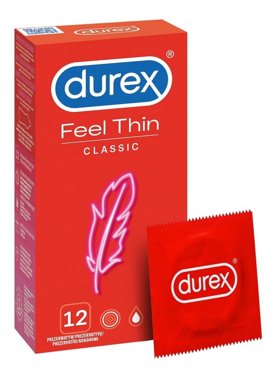 Feel thin classic cienkie prezerwatywy lateksowe 12 szt