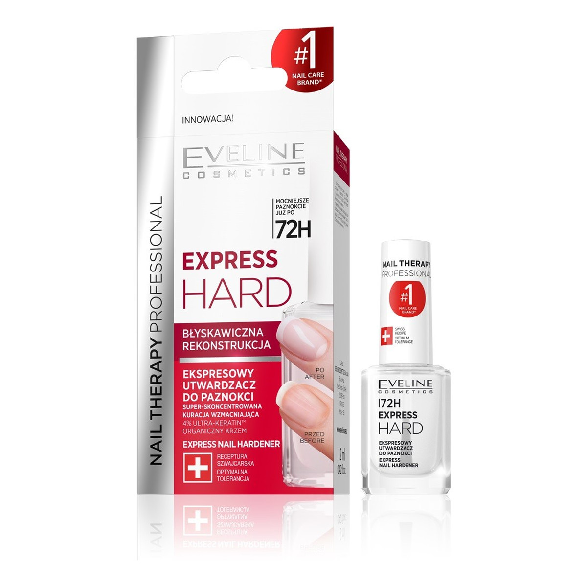 Eveline Nail Therapy Ekspresowy Utwardzacz do paznokci Express Hard 12ml