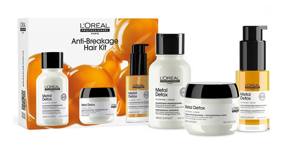 Metal Detox zestaw szampon 100ml + maska 75ml + olejek 30ml