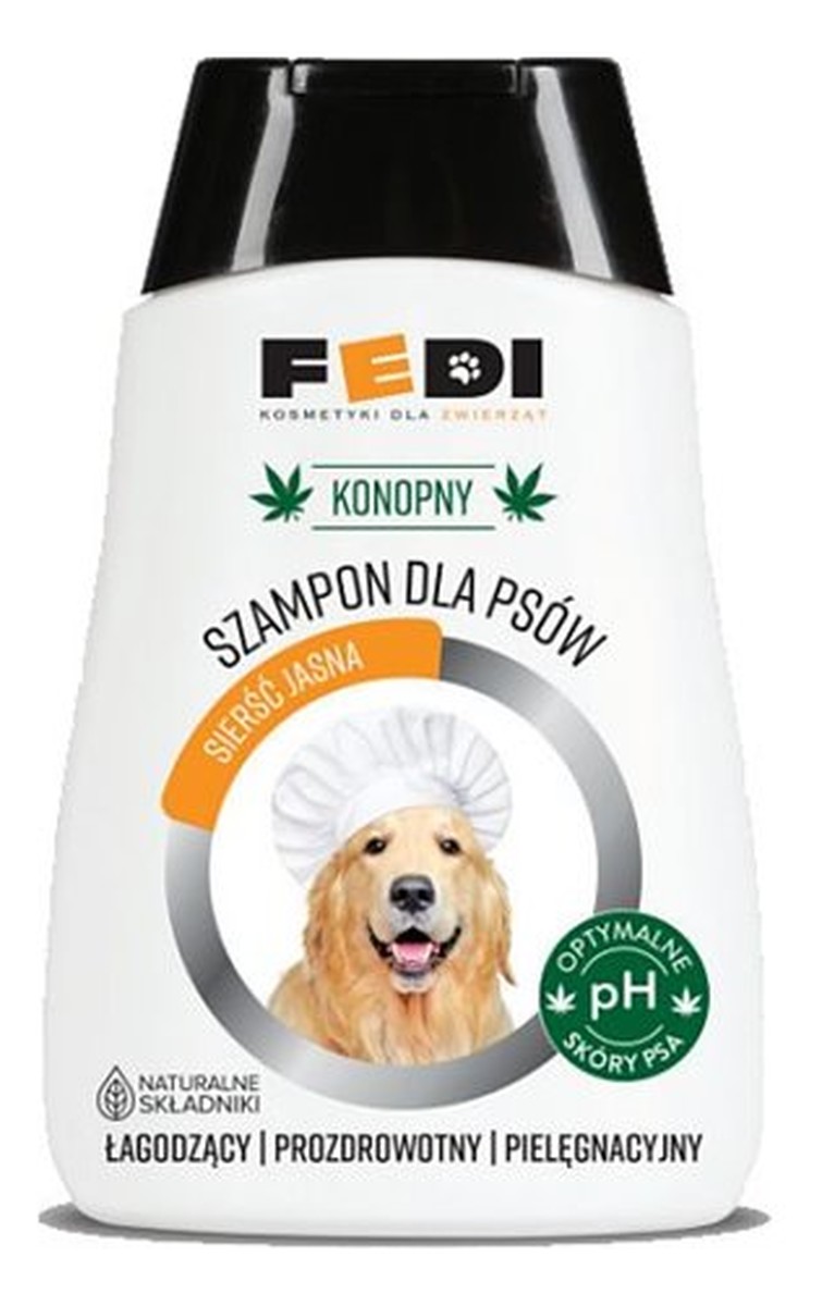 szampon dla psów konopny sierść jasna
