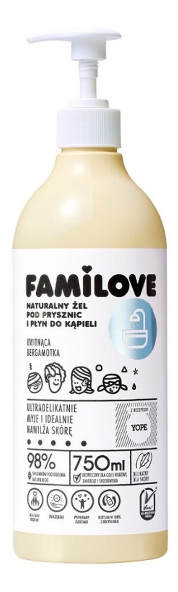 Żel pod prysznic i płyn do kąpieli kwitnąca bergamotka