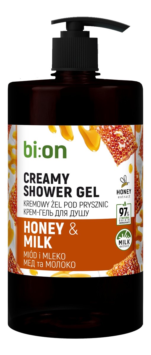 Kremowy żel pod prysznic Miód i Mleko