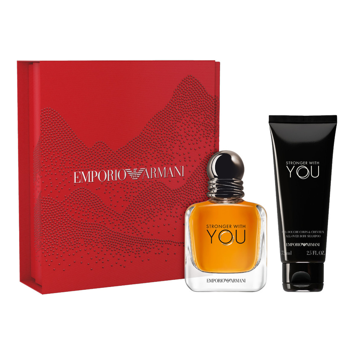 Giorgio Armani Stronger With You Zestaw woda toaletowa spray 50ml + żel pod prysznic 75ml