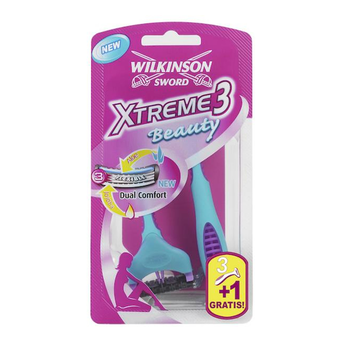 Wilkinson Beauty Xtreme 3 Maszynki Jednorazowe 3+1 szt. Gratis
