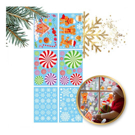 Naklejki świąteczne na okno Boże Narodzenie