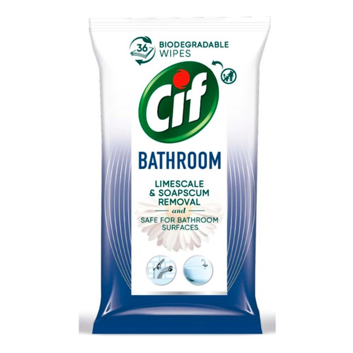 Cif Chusteczki nawilżane do czyszczenia łazienki 1 op. 36 szt.