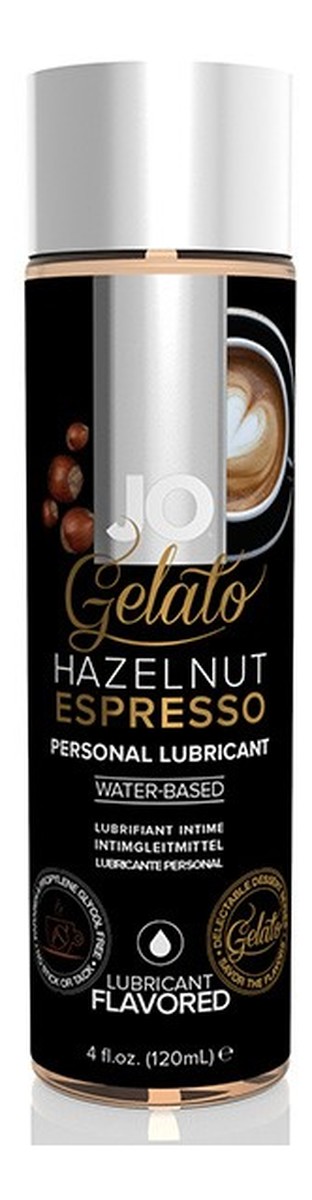 Gelato hazelnut espresso personal lubricant lubrykant na bazie wody orzechowe espresso
