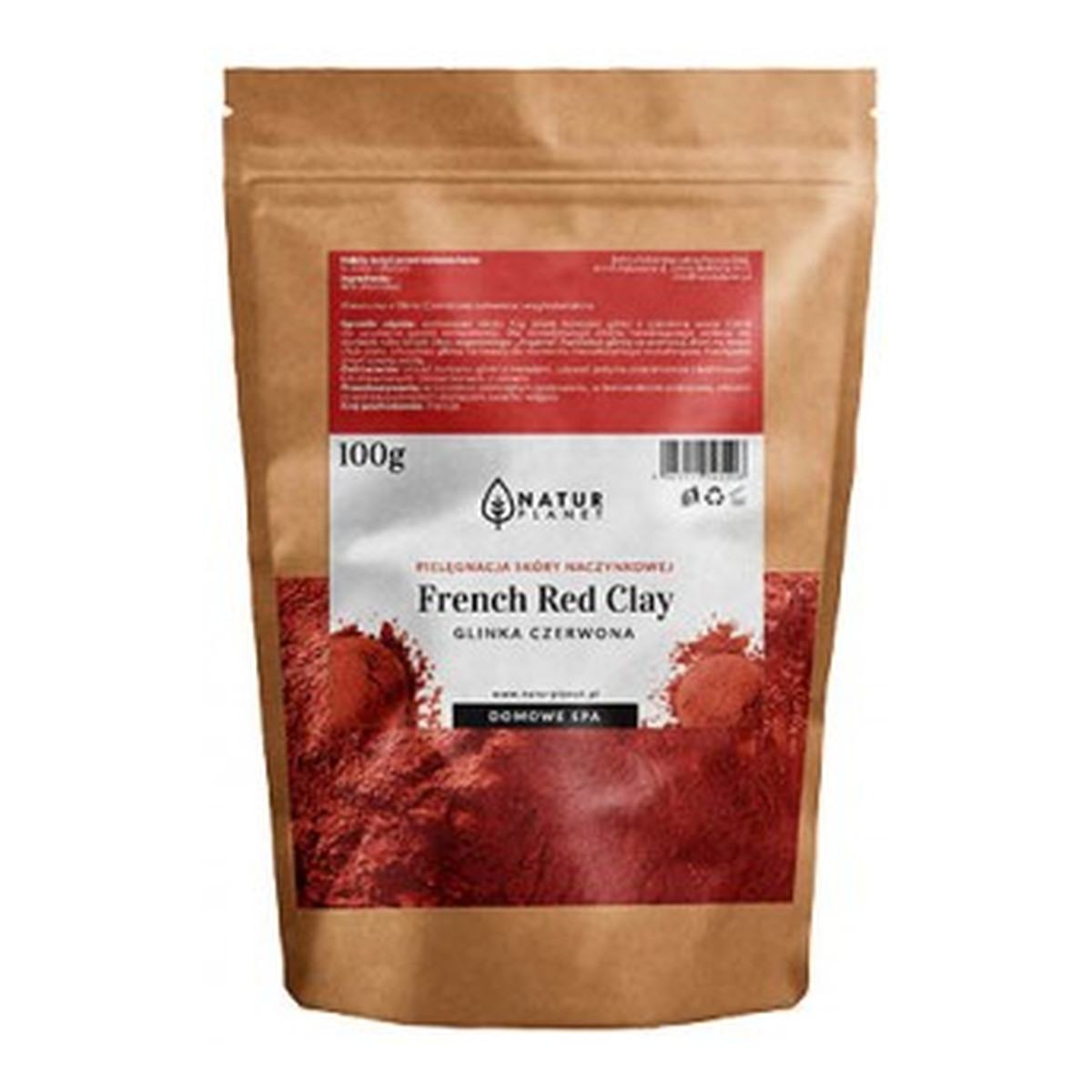 Natur Planet Glinka oryginalna francuska Czerwona 100g