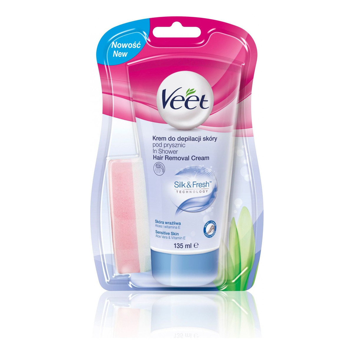 Veet Silk&Fresh Krem do depilacji pod prysznic dla skóry wrażliwej 135ml