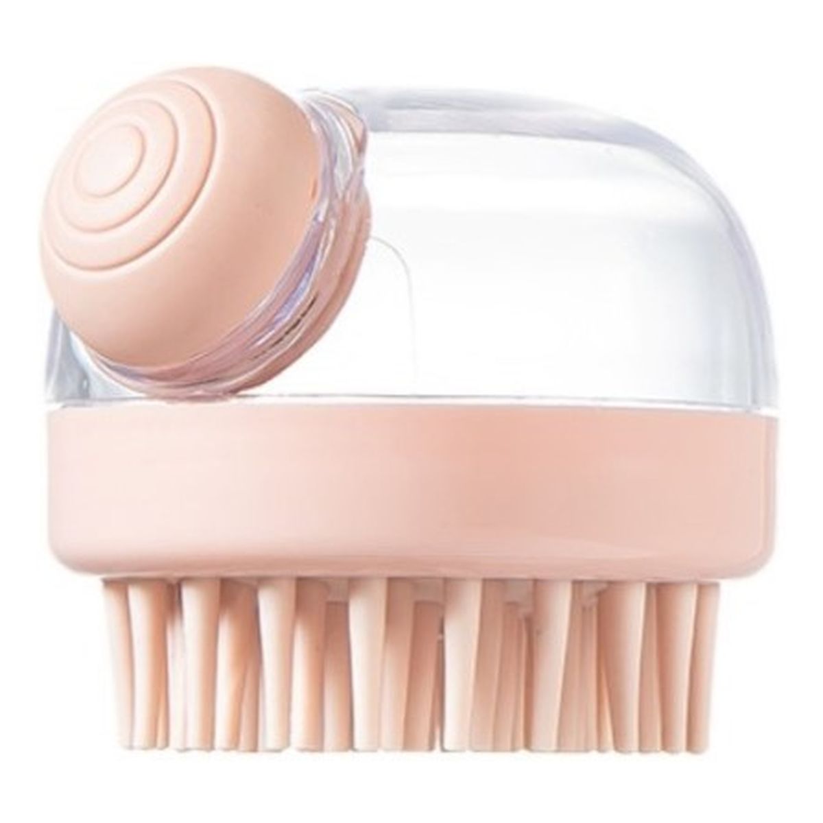 Ecarla Masażer do skóry głowy aplikator wcierek i maseczek do włosów różowy