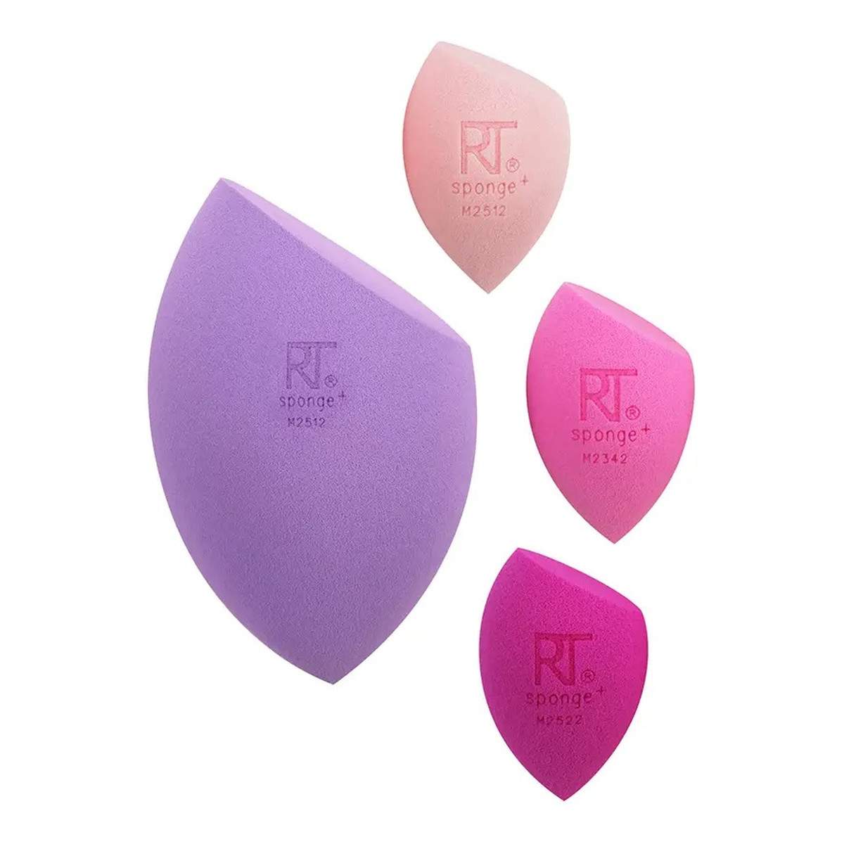 Real Techniques Afterglow XL Mood Sponge Set Zestaw gąbek do makijażu 4szt.