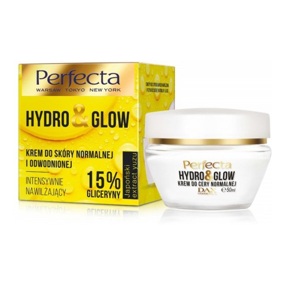 Perfecta Hydro Glow bogaty krem do skóry normalnej i odwodnionej 50ml