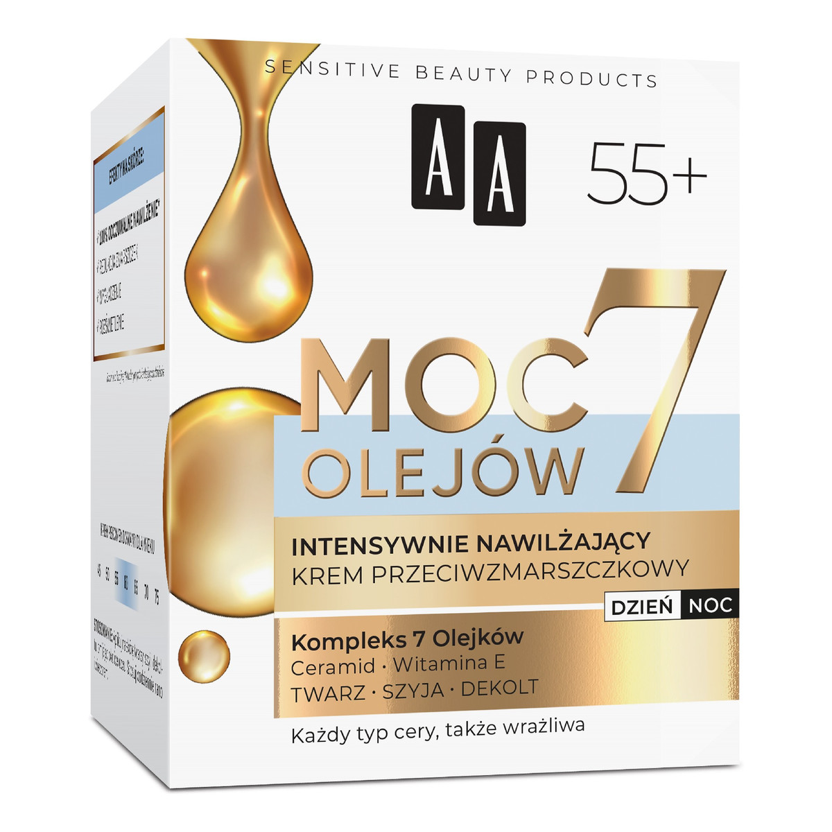 AA Moc 7 Olejów 55+ Krem przeciwzmarszczkowy Intensywnie nawilżający 50ml