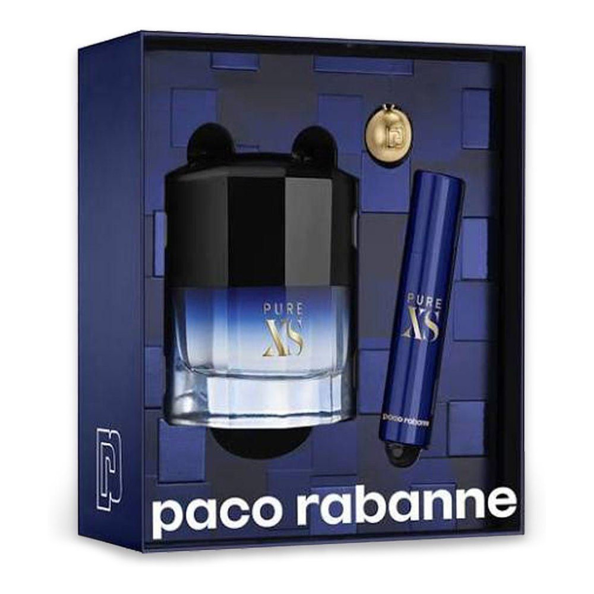 Paco Rabanne Pure XS Zestaw woda toaletowa spray 50ml + miniatura wody toaletowej 10ml + breloczek