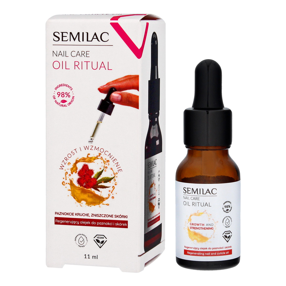 Semilac Nail Care Oil Ritual Regenerujący Olejek do paznokci i skórek 11ml