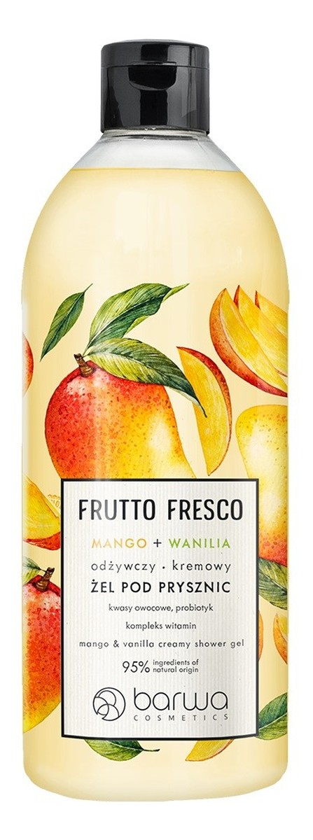 odżywczy Kremowy żel pod prysznic mango+wanilia