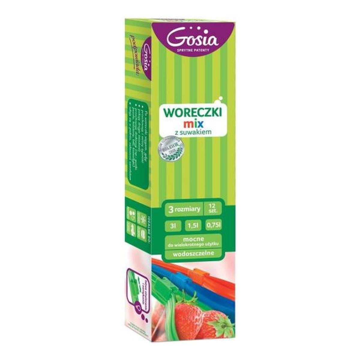 Gosia Woreczki Z Suwakiem 12szt