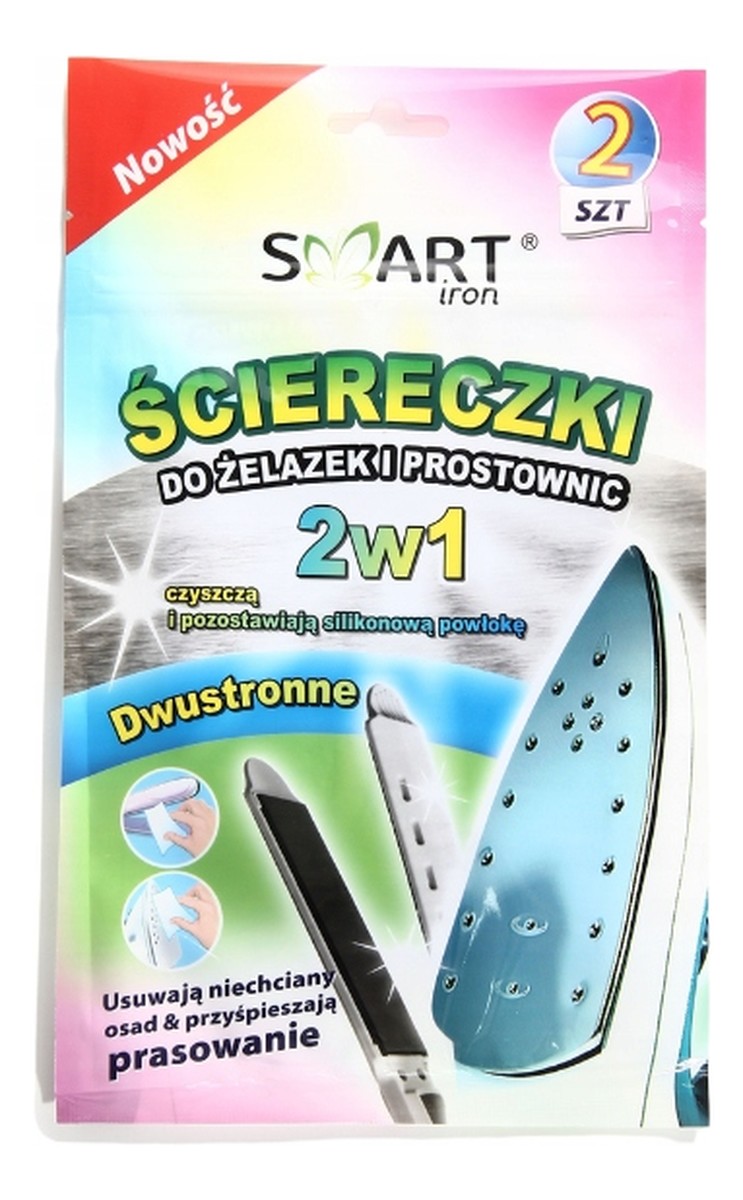 2w1 ściereczki do czyszczenia żelazek i prostownic 2szt