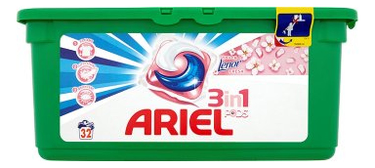 Kapsułki Żelowe Do Prania 3in1 32szt.