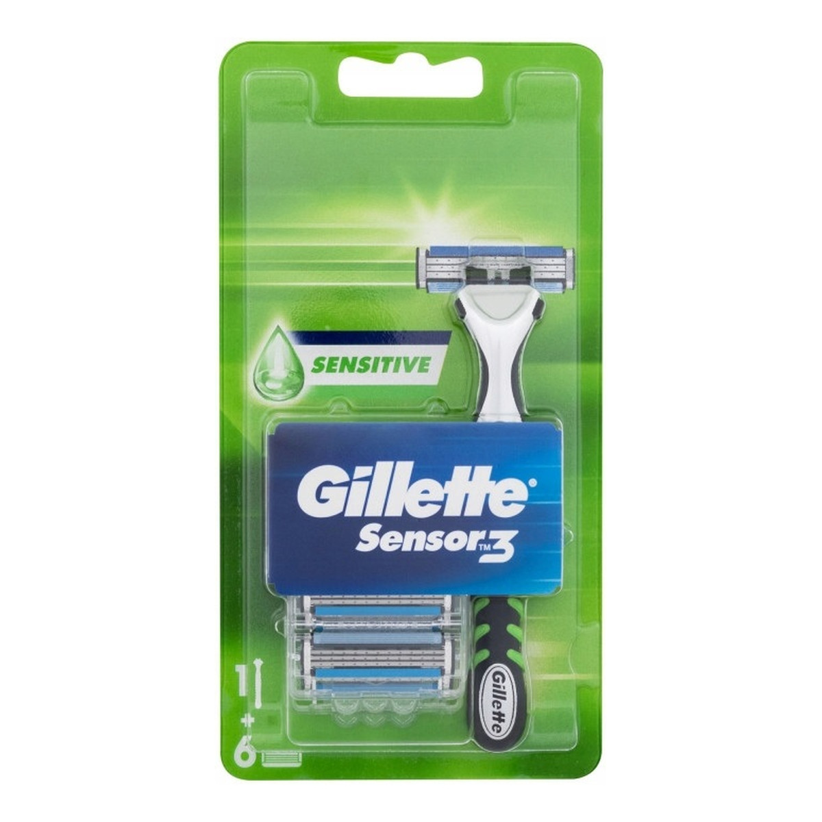 Gillette Sensor3 Sensitive maszynka do golenia + wymienne ostrza 6szt