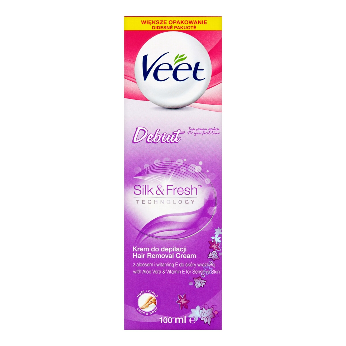 Veet Debiut Krem do depilacji skóra wrażliwa 100ml