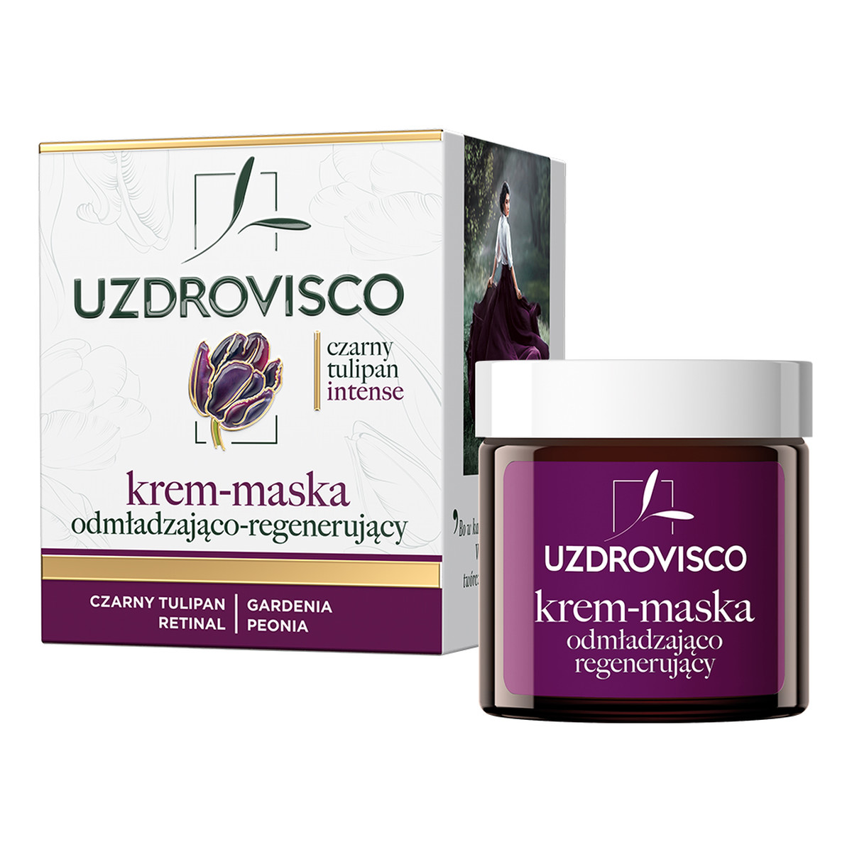 Uzdrovisco Czarny Tulipan Krem-maska odmładzająco-regenerujący 50ml