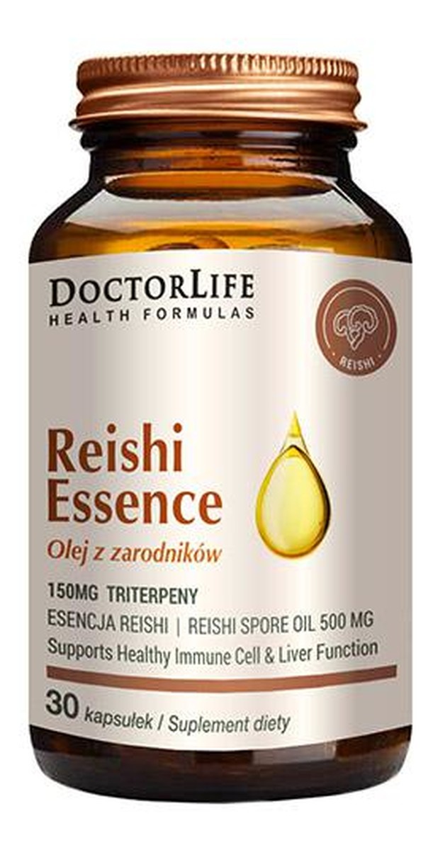 Reishi essence olej z zarodników suplement diety 30 kapsułek